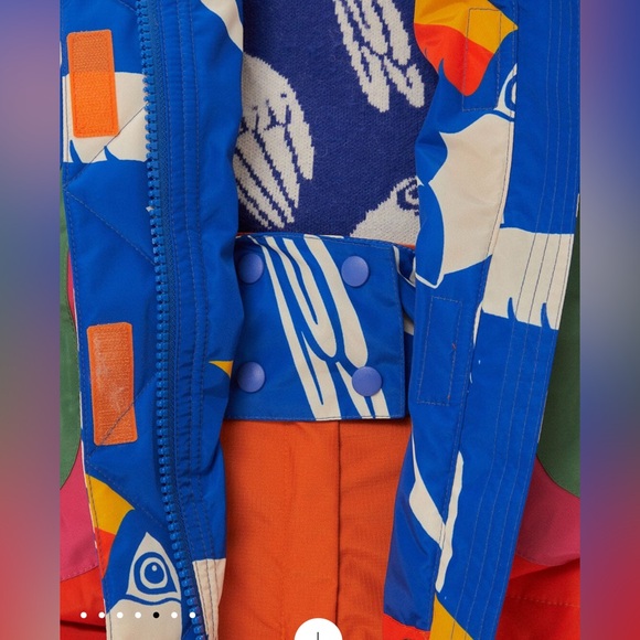 Farm Rio Blue Toucans Ski Jacket - Picture 8 of 11